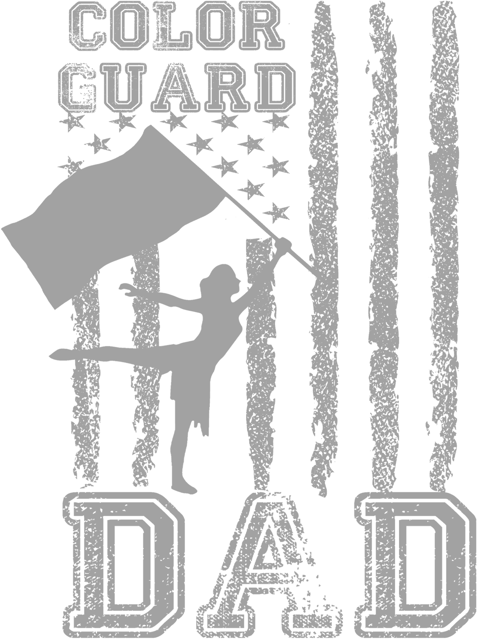 2025 Dutchtown Website Color Guard Dad Flag Back Design