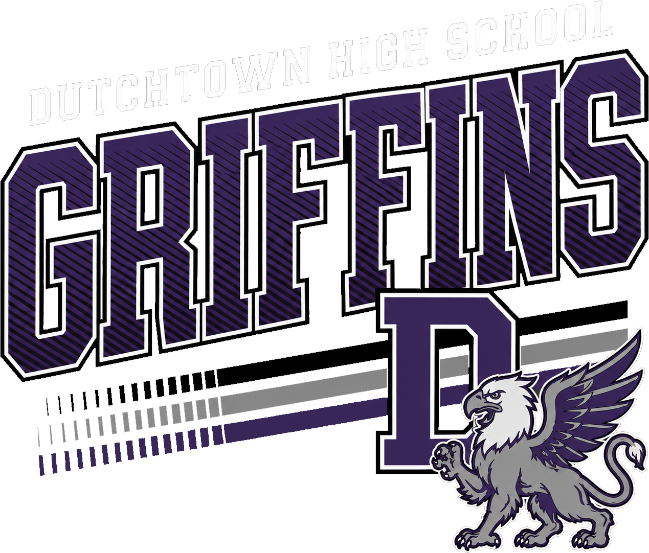 Dutchtown High School Griffins D With Griffin Mascot