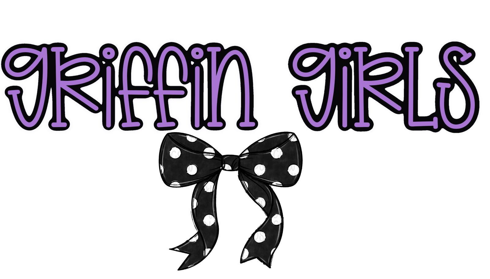 Griffin Girls With Polka Dot Bow