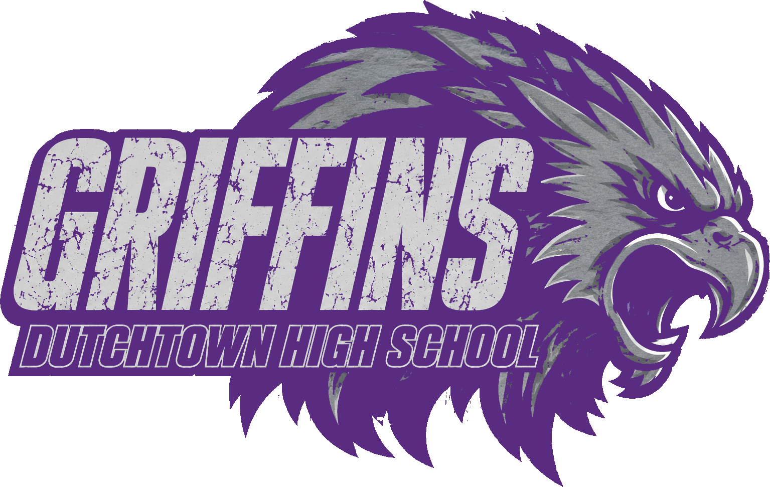 Griffins Distrerssed Dutchtown High School Griffin Head