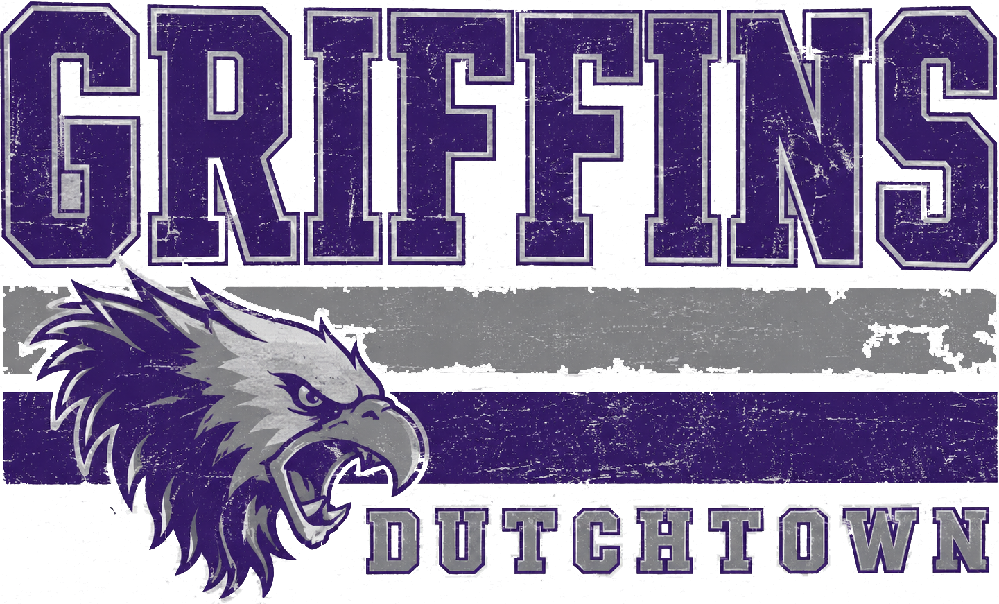 Griffins Mascot Dutchtown Distressed