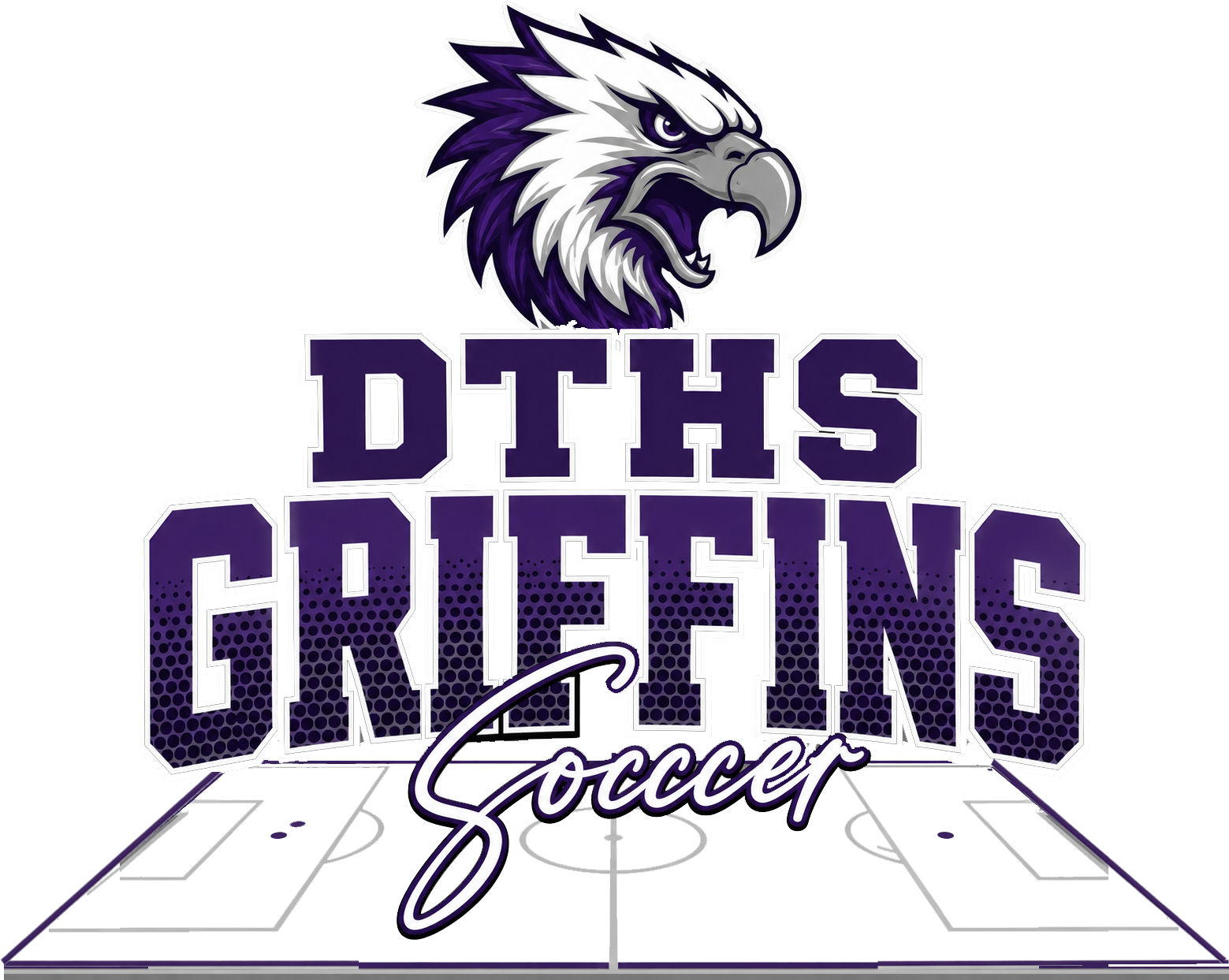 Mascot DTHS Griffins Soccer Field
