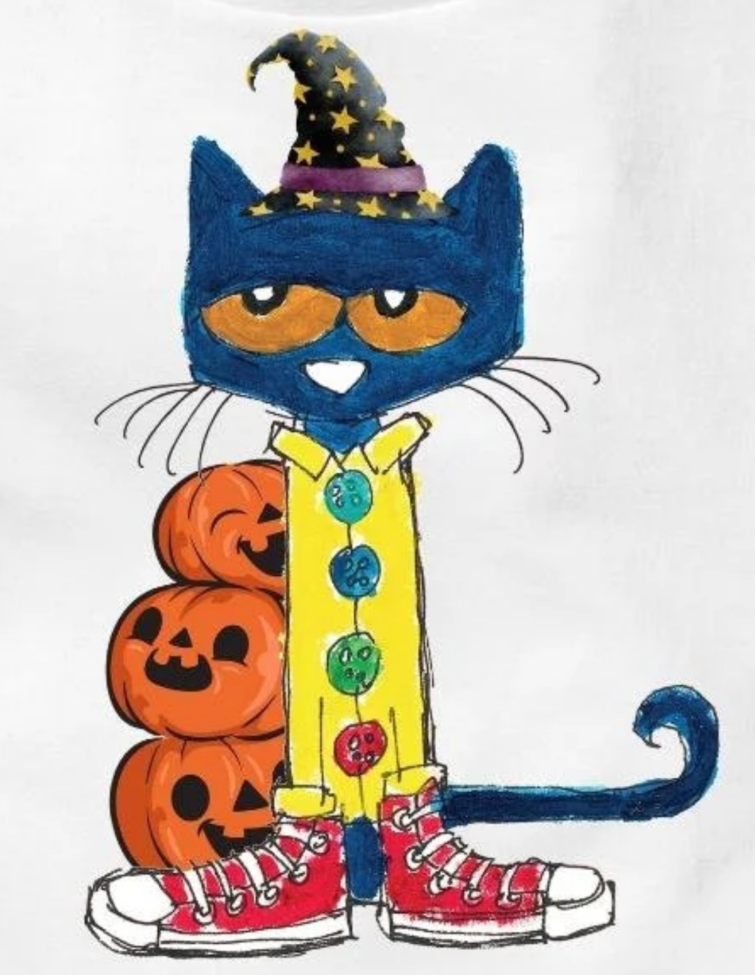 Pete The Cat Halloween 3 Pumpkins