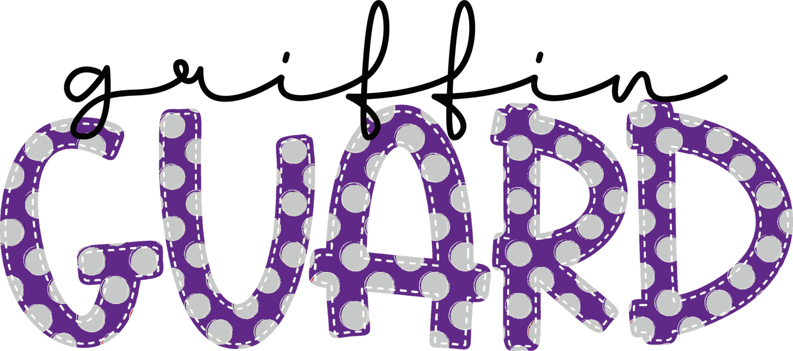 Polka Dot GUARD Griffin Cursive