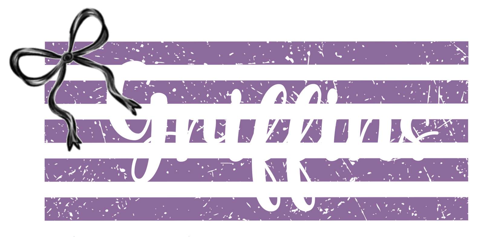 Purple Stripes Griffins With Bow