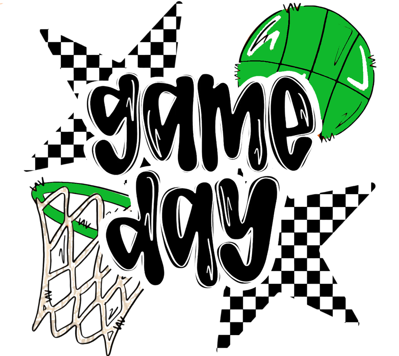 2025 Basketball Designs Basketball & Hoop Gameday With Stars