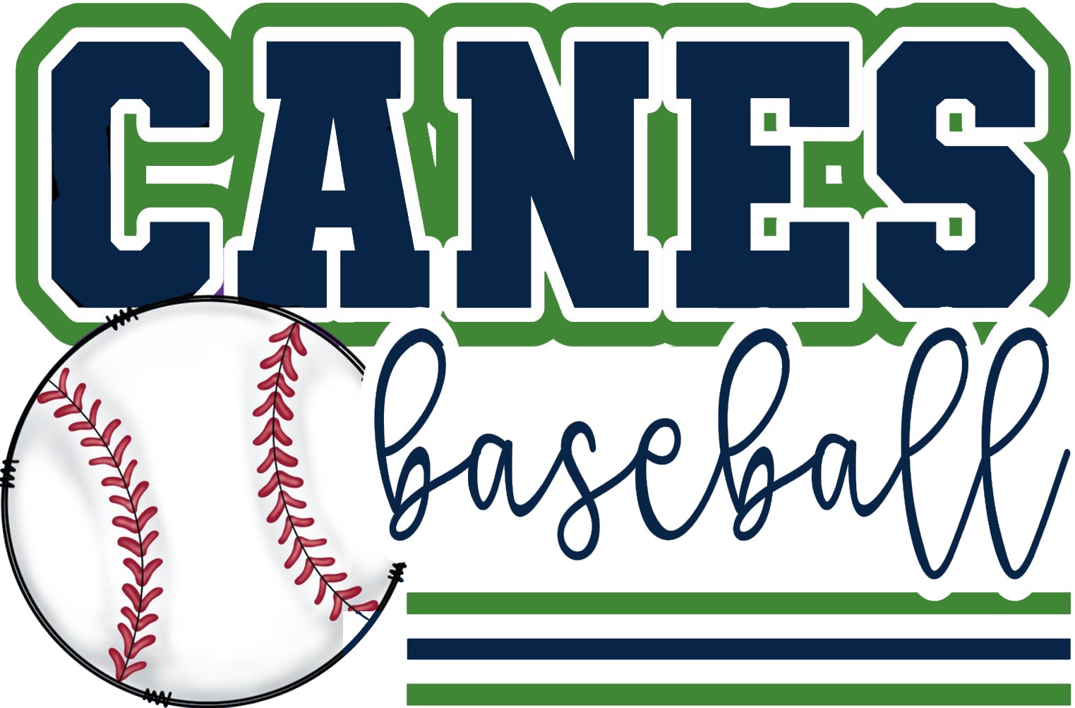 2025 Hurricane Baseball Designs Canes Baseball Script