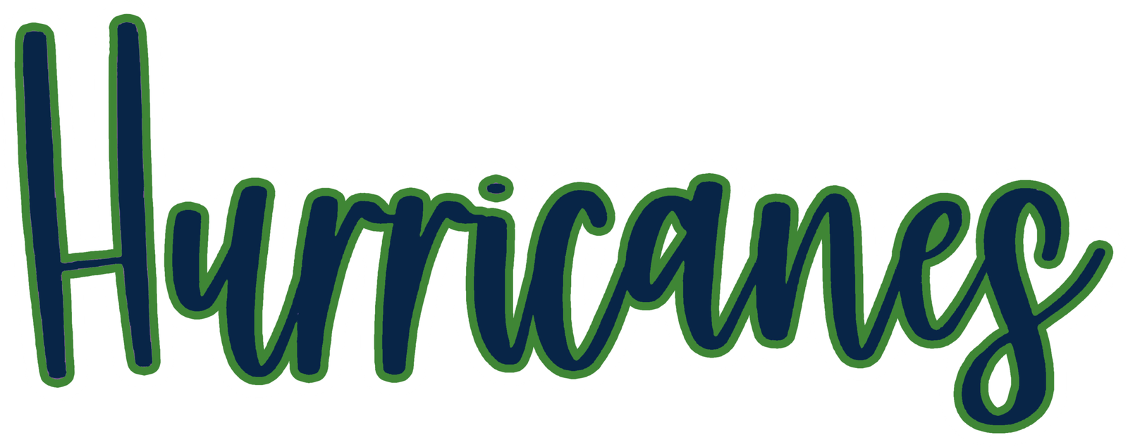 2025 Hurricanes Spirit Designs Skinny Hurricanes Outlines