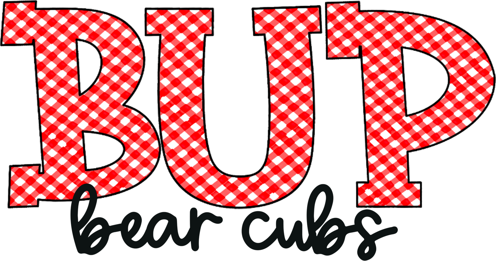 BUP Red Gingham Bear Cubs