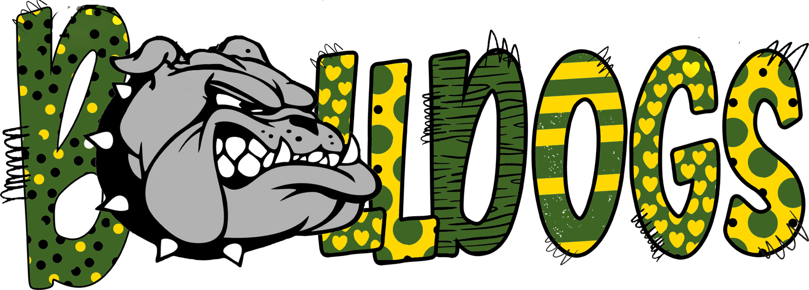 Bulldogs With Bulldog Head
