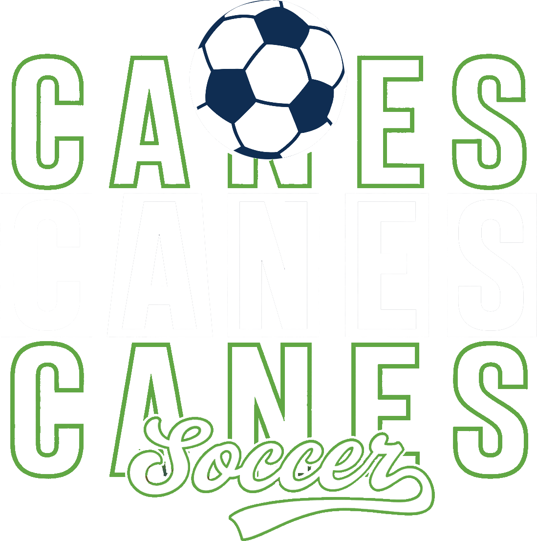 Canes 3X Soccer With Ball