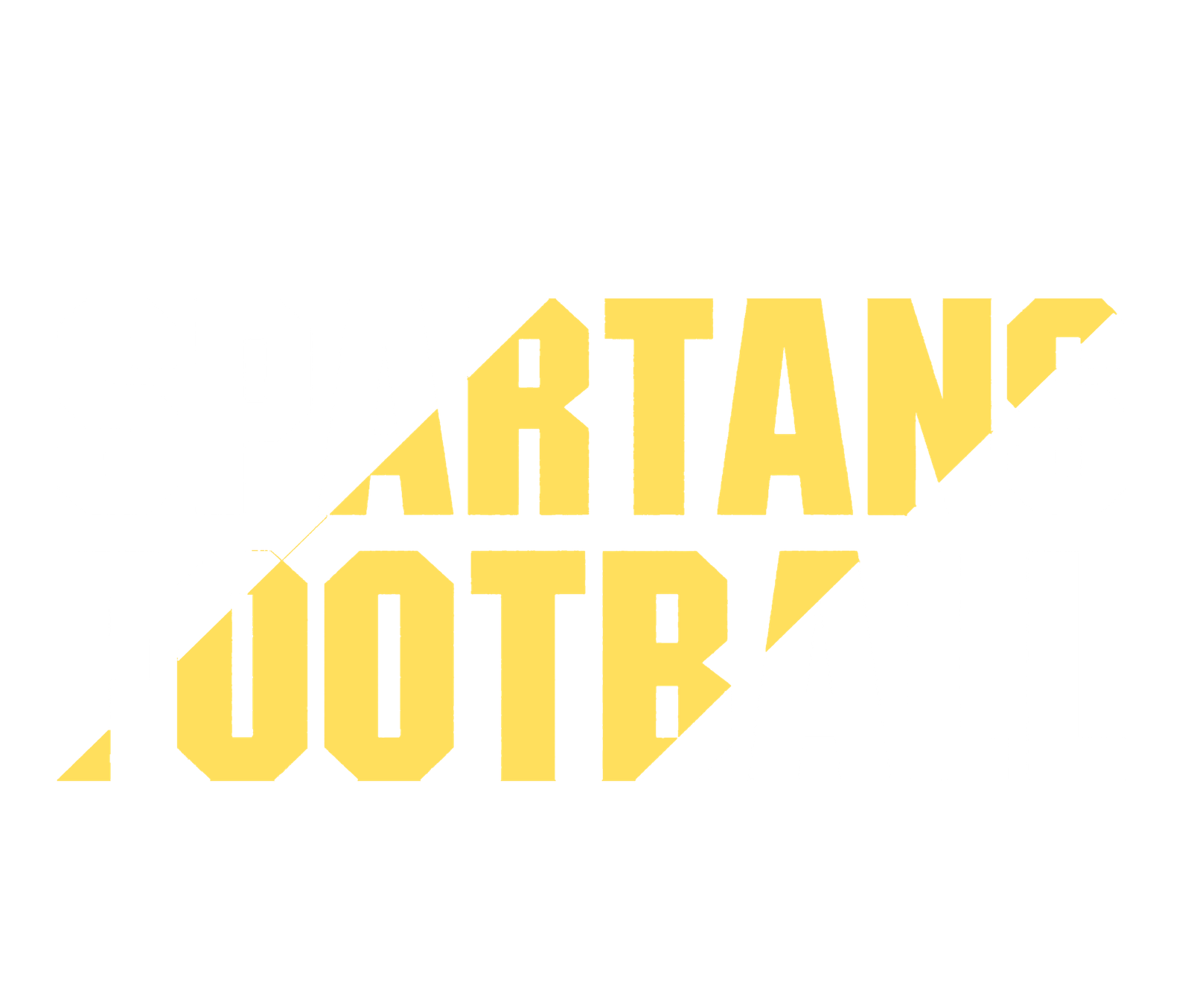 EA Football Designs Spartan Football Split White & Yellow
