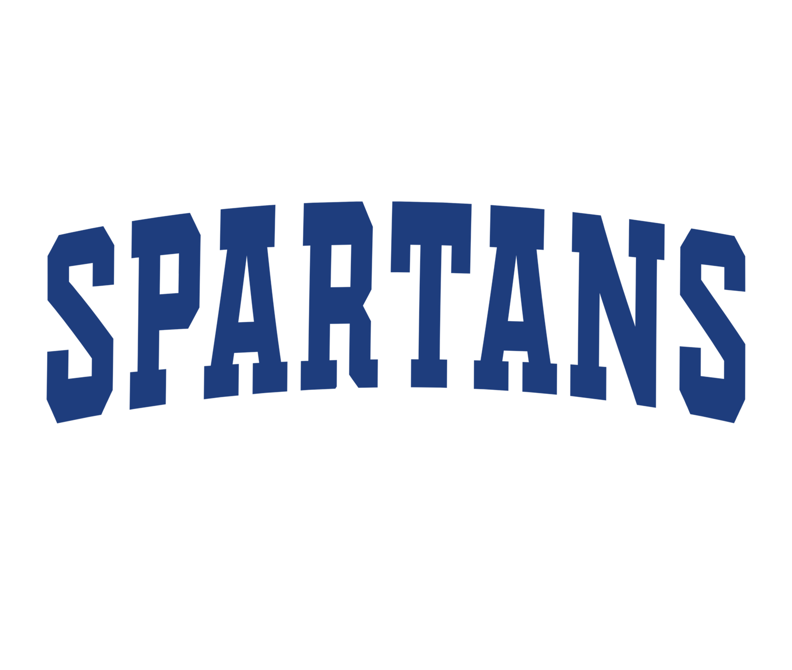 EA Spirit Designs Spartans Royal Curved White Lines