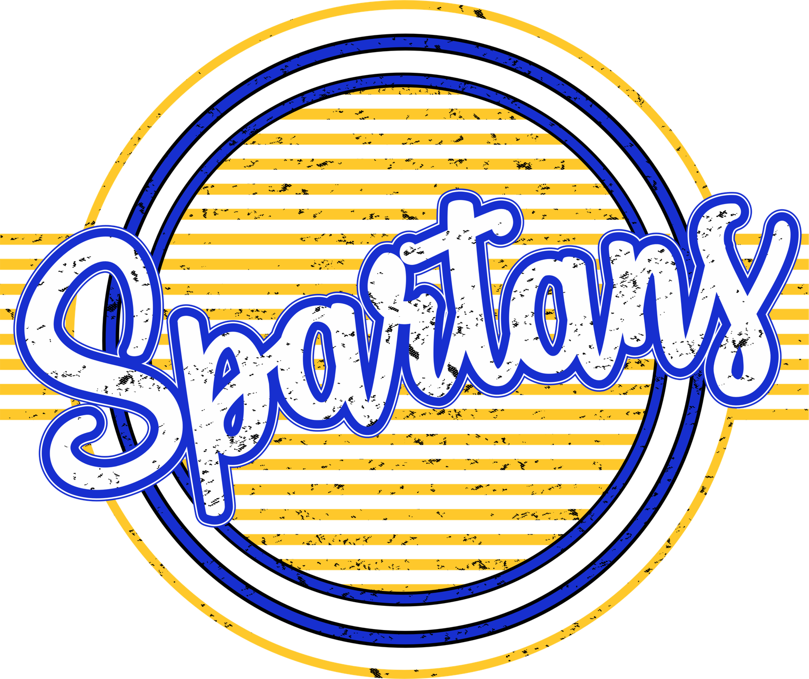 EA Spirit Designs Spartans In Circle Distressed Design