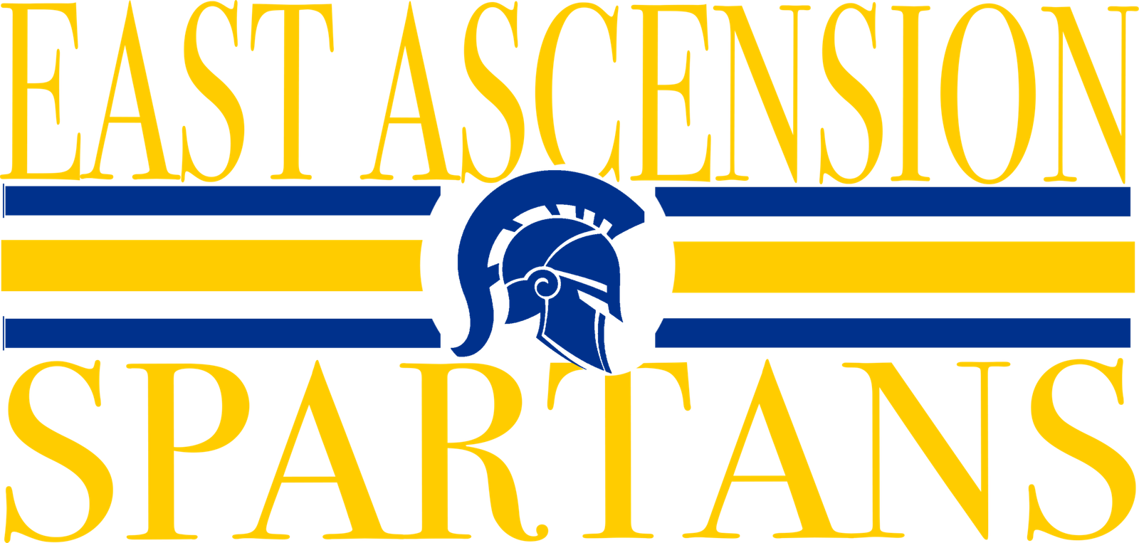 East Ascension Spartans 3 Lines Mascot Head