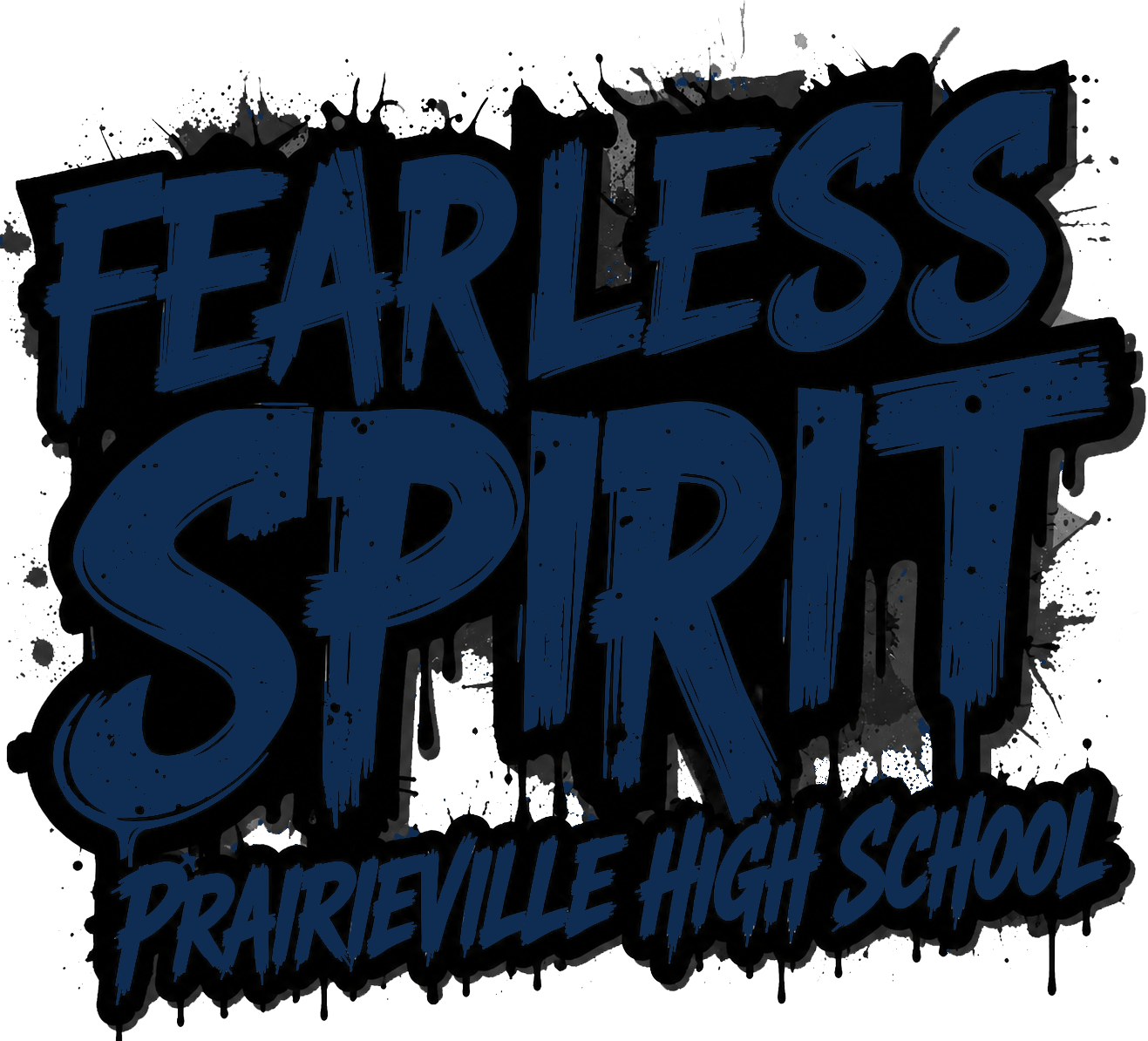 Fearless Spirit PVille High School Navy