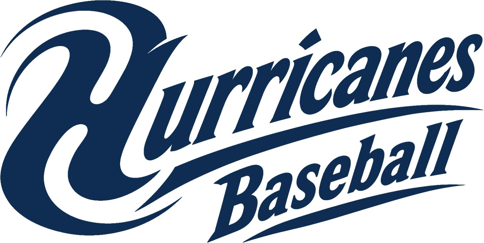 Hurricanes Swirly H Baseball Navy