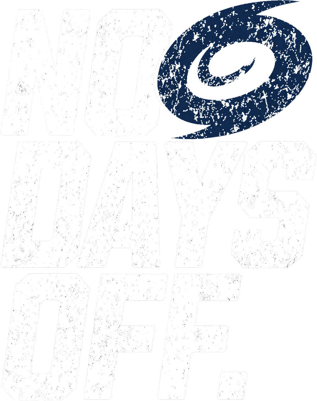 No Days Off Hurricane Symbol Navy