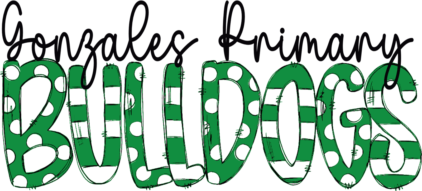 Polkadot Stripes Bulldogs
