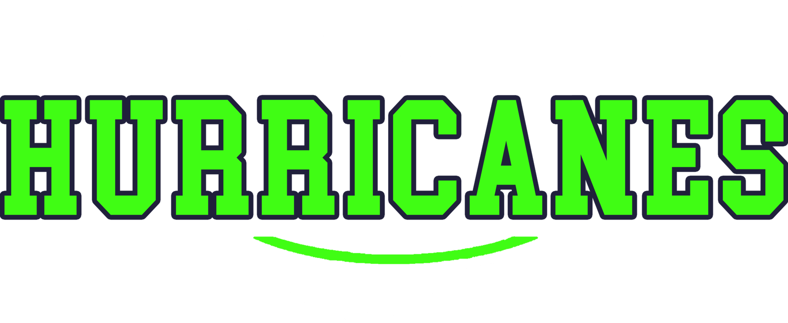 Prairieville Football Designs Hurricanes Navy&Green Football White