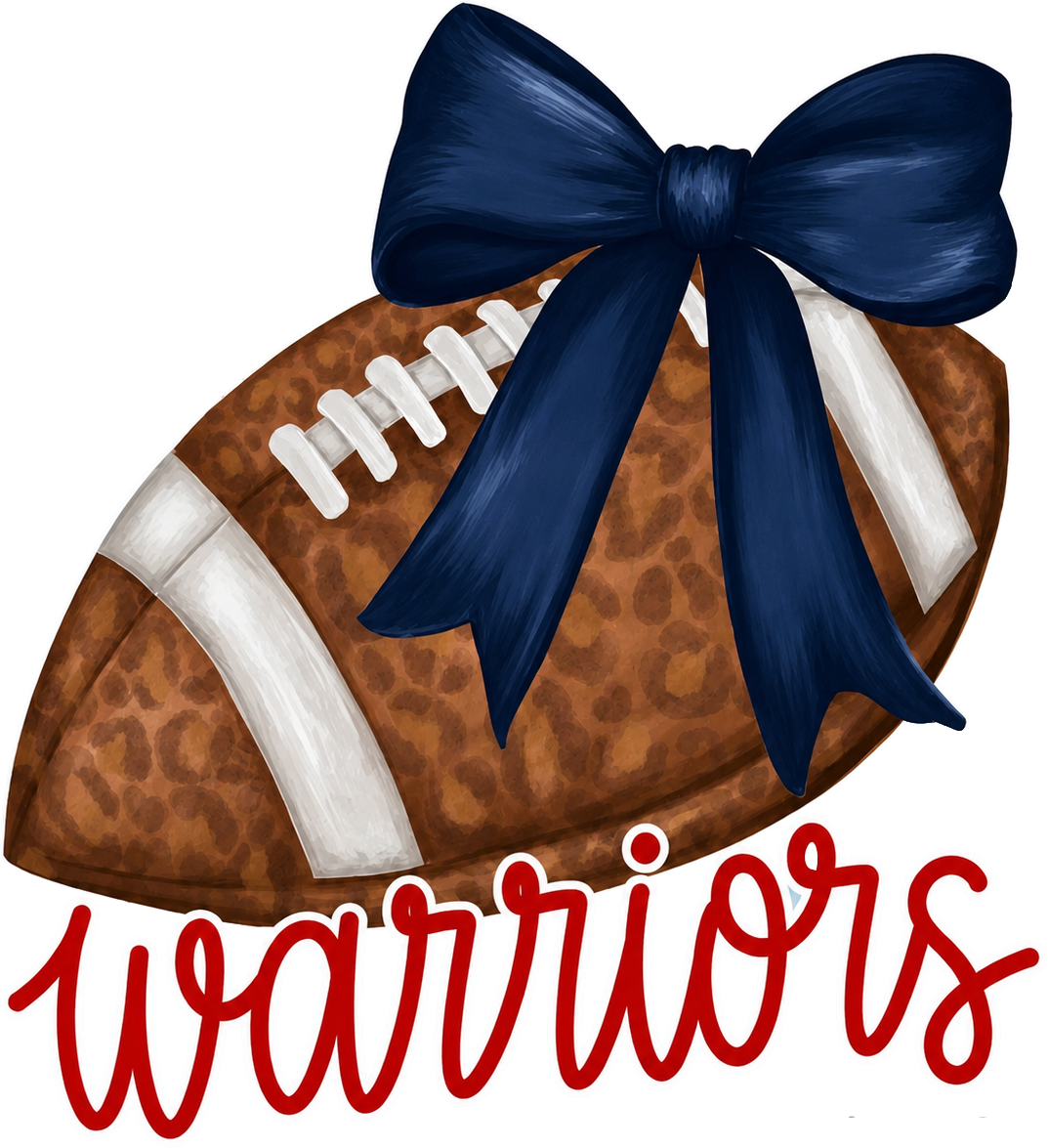 STA Warrior Football Navy Bow