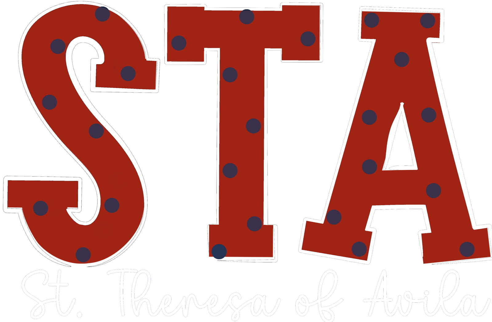 STA Polkadot With White Outline