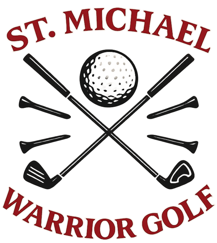 St. Michale Warrior Golf Arched Around Clubs