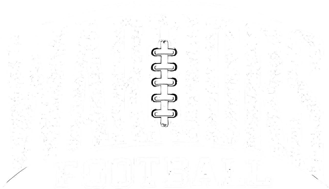 Tall Warriors With String Football Distressed White