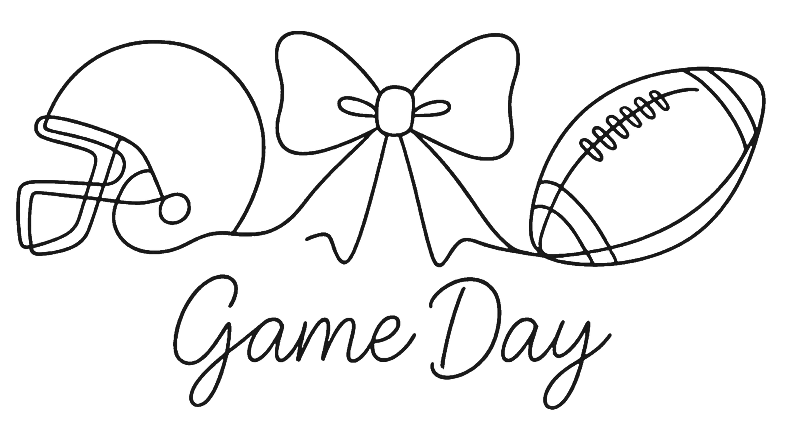 Thin Line Game Day Black