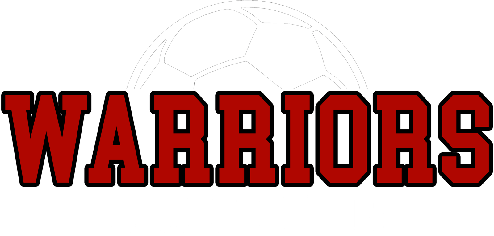 Warrior Soccer Designs Warrios Outline Black Half Soccer Ball On Top