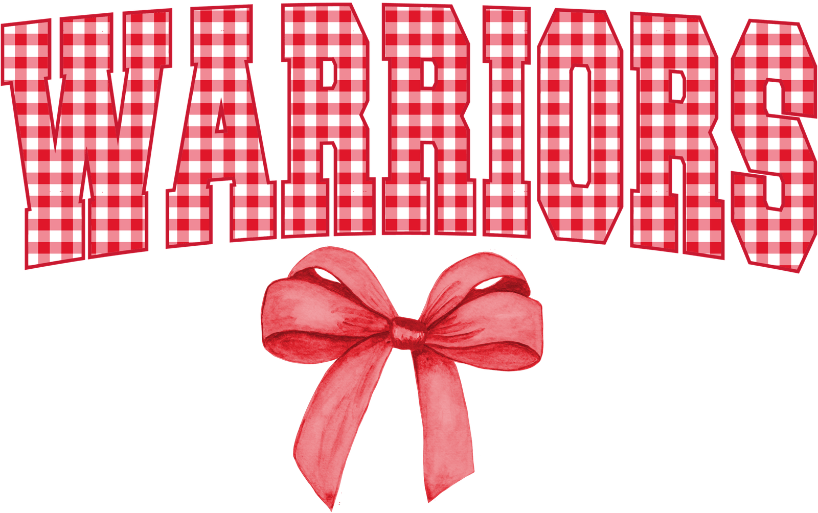 Warrior Spirit Designs Warriors Gingham With Bow