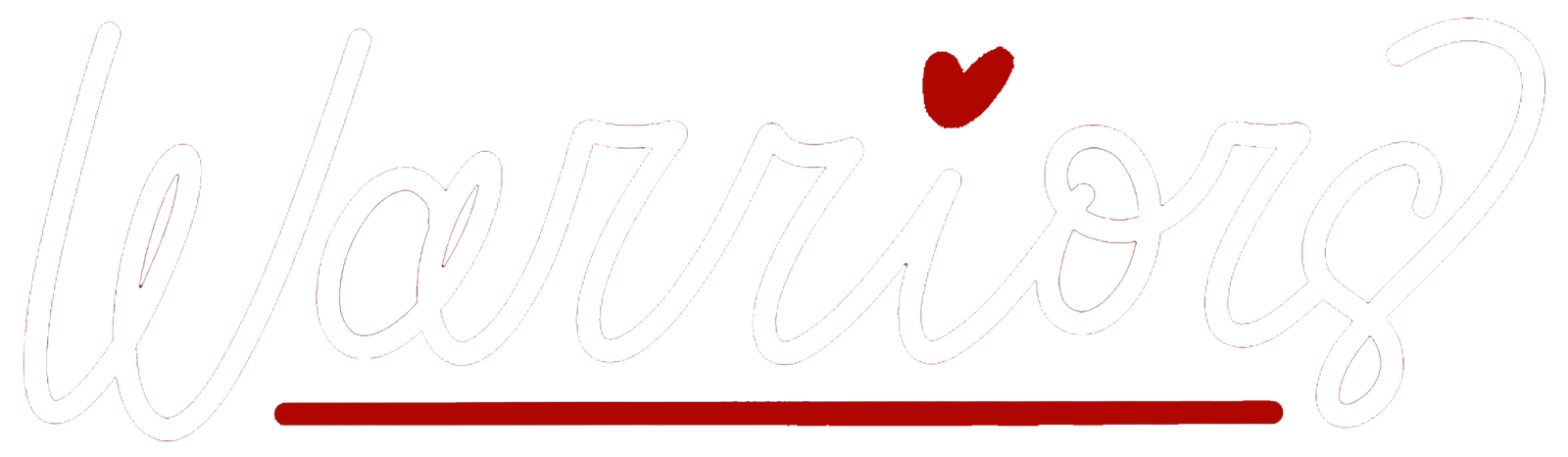 Warriors In White With Red Heart Over I