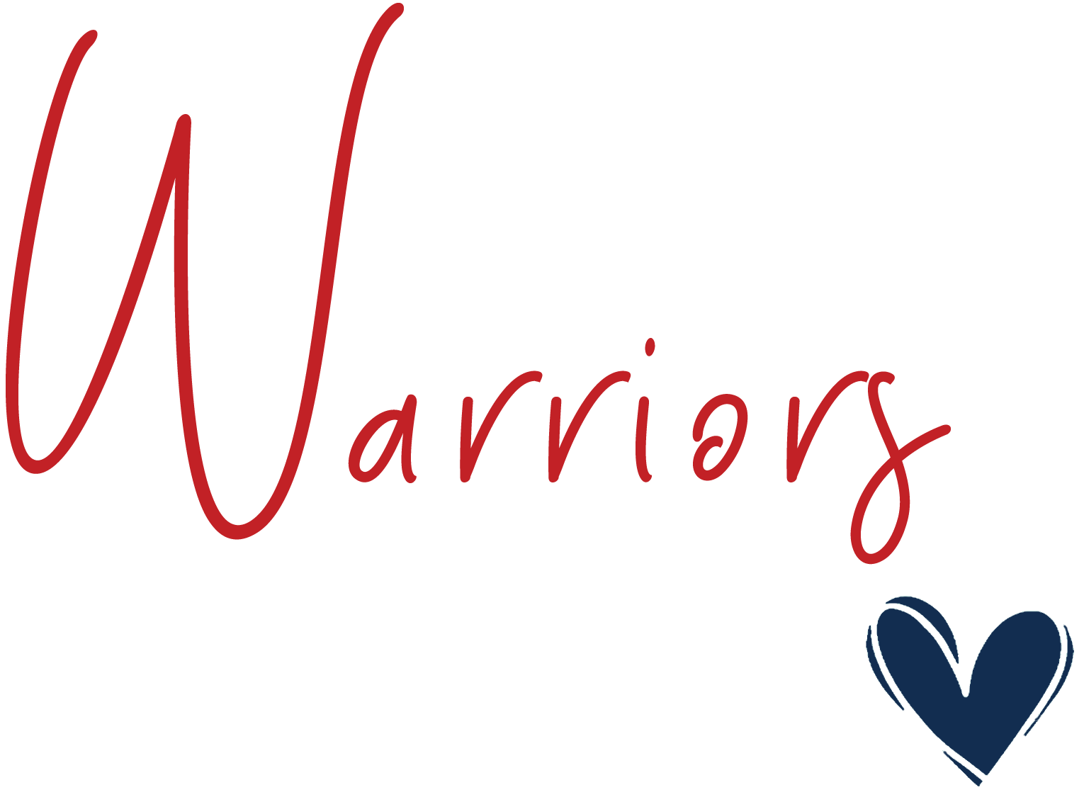 Warriors With Small Scribbled Heart