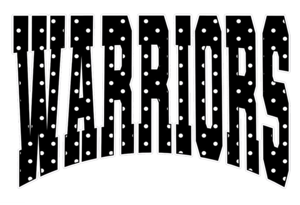 Warriors Black And White Polkadots